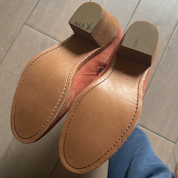 Frye Alton Chelsea Rosewood Red Suede ankle boot booties 8.5 - Picture 4 of 7